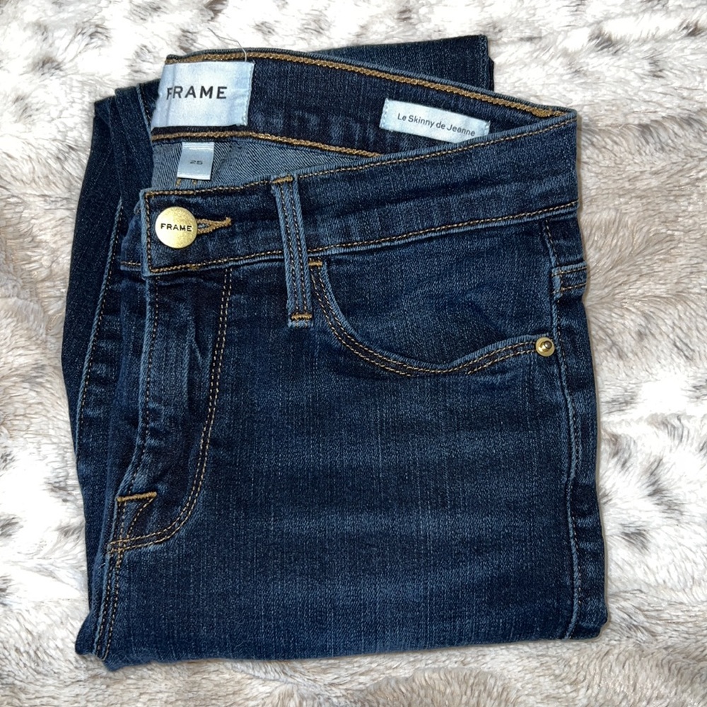 FRAME Le Skinny De Jeanne in Wellington Size 25 - Picture 4 of 5